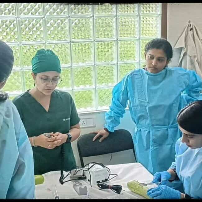 Training in non-cultured melanocyte & punch grafting