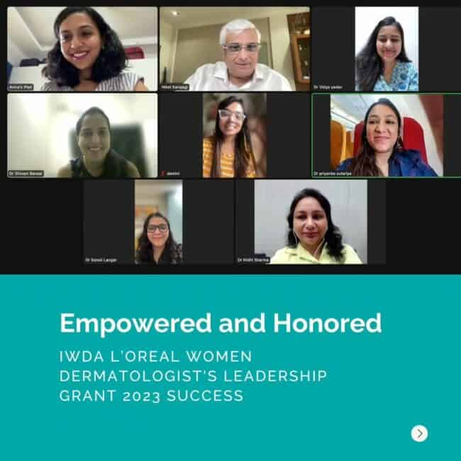IWDA L'oreal Women Dermatologist's Leadership Program 2023